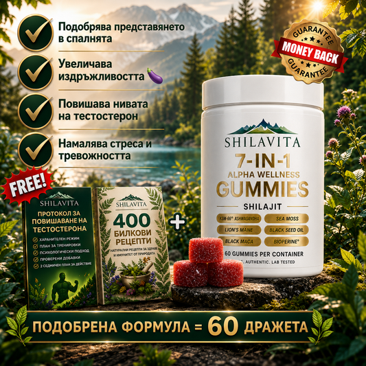 SHILAJIT 7-in-1 Най-мощната формула за енергия, фокус и мъжка сила
